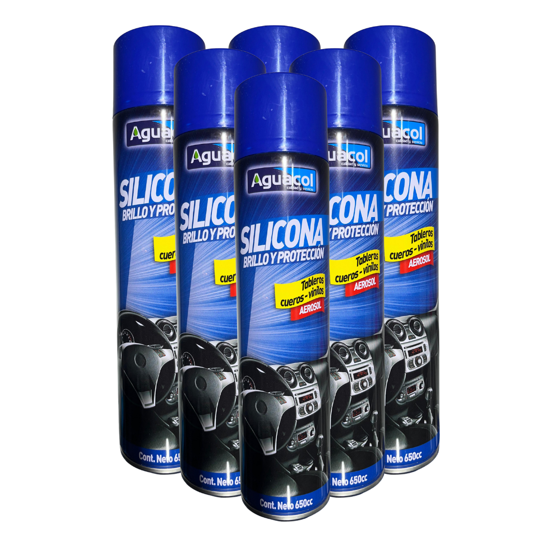 Silicona Para Auto Aguacol 650cc (6 unidades)