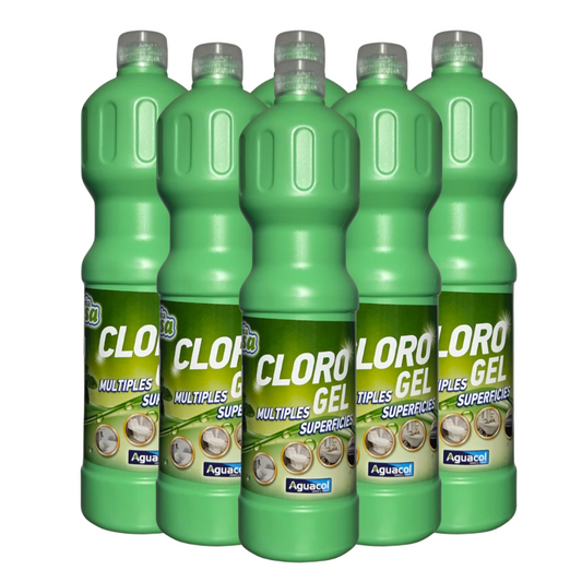 Cloro Gel Aguacol Menta 900 ml (6 unidades)