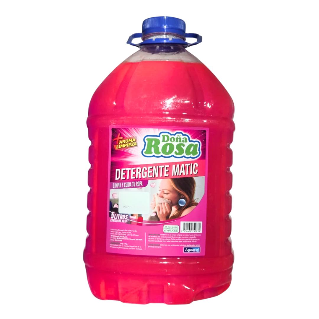 Detergente Liquido Doña Rosa 5lts Rosado