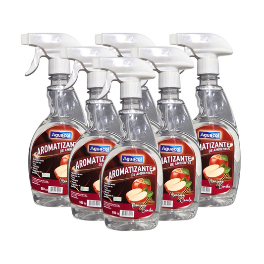 Aromatizante Aguacol Manzana Canela 550cc (6 Unidades)
