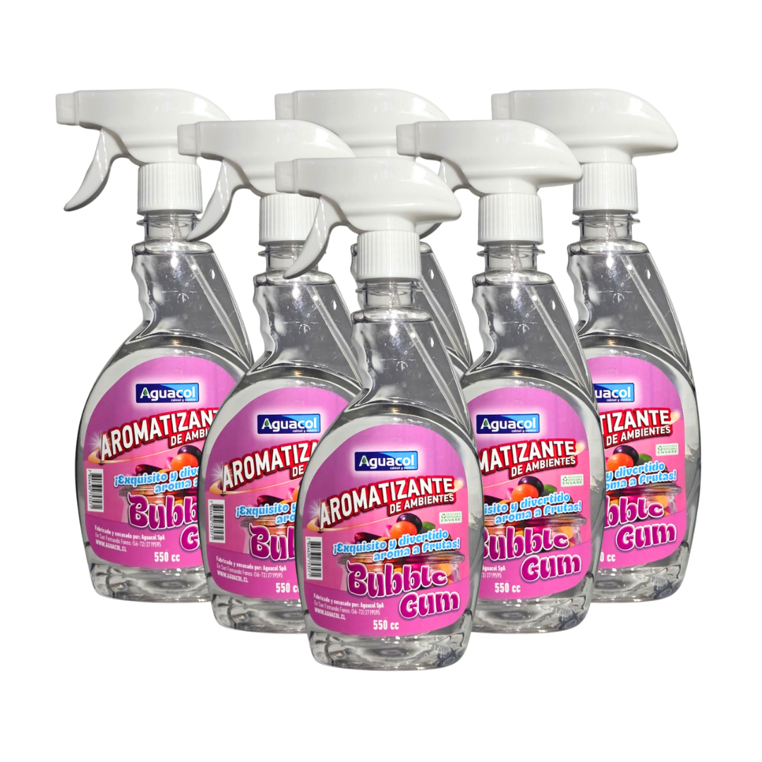 Aromatizante Aguacol Bubble Gum 550 cc (6 Unidades)