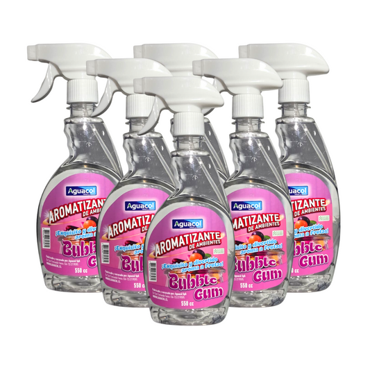 Aromatizante Aguacol Bubble Gum 550 cc (6 Unidades)