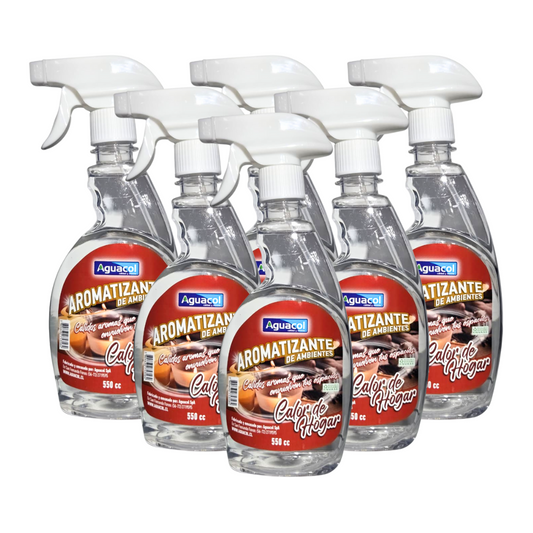 Aromatizante Aguacol Calor de Hogar 550cc (6 Unidades)