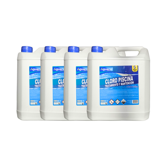 Cloro para Piscina Aguacol 5kg (4 unidades)