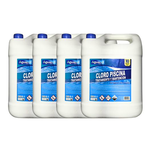 Cloro para Piscina Aguacol 10kg (4 unidades)
