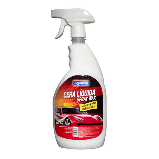 Cera Liquida para Auto Spray Aguacol 1 Lt