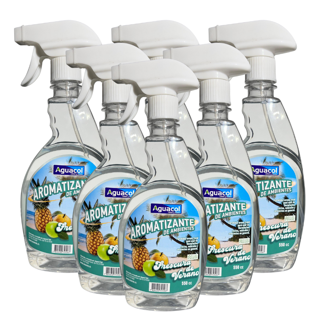 Aromatizante Aguacol Frescura de Verano 500cc (6 Unidades)