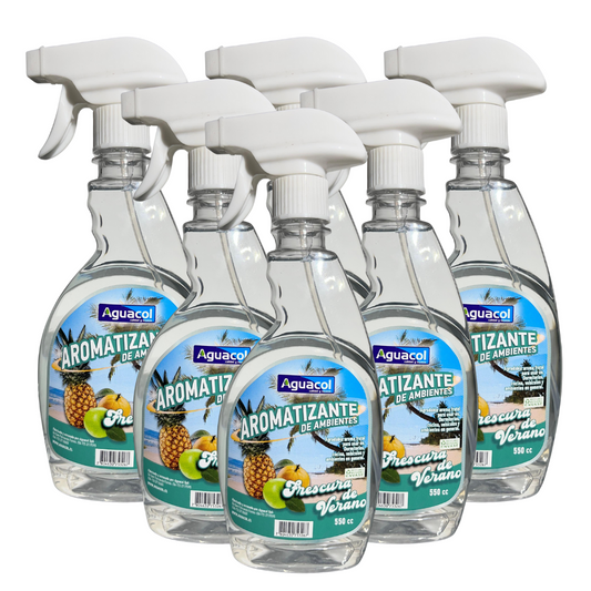 Aromatizante Aguacol Frescura de Verano 500cc (6 Unidades)