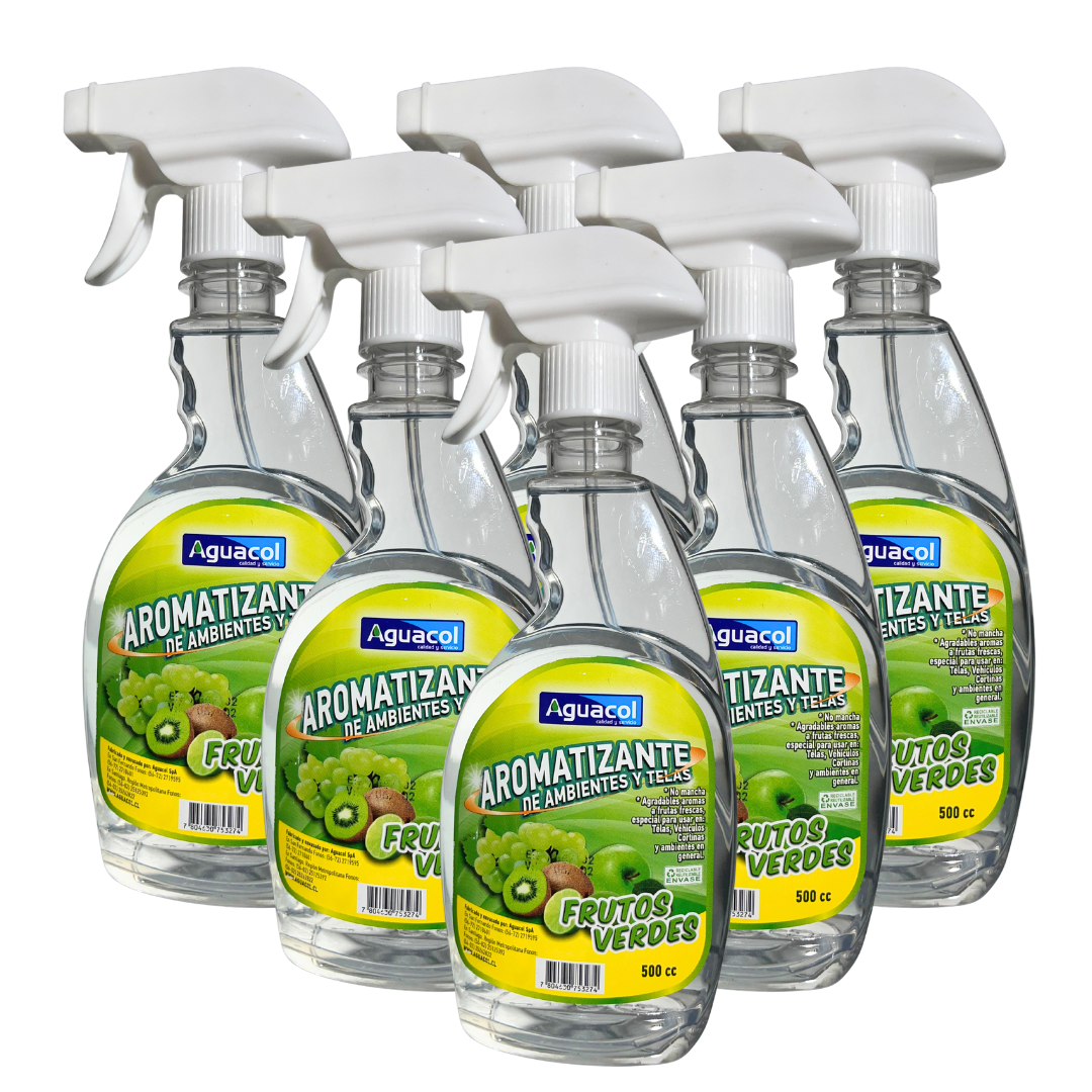 Aromatizante Aguacol Frutos Verdes 500cc (6 Unidades)