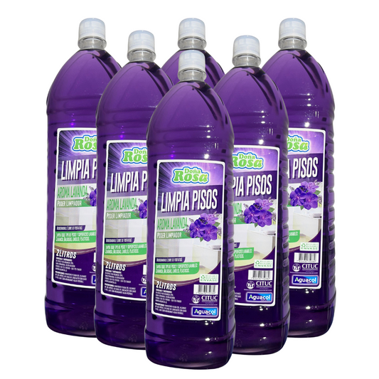 Limpiapisos Aguacol Lavanda 2Lts (6 Unidades)